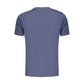 Blue Cotton Men's T-Shirt