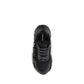 Black Polyester Athletic Sneakers
