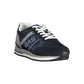 Blue Polyurethane Mens Sneaker
