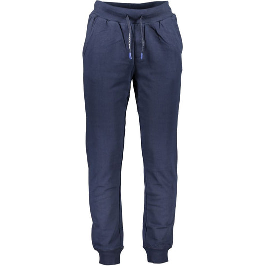 Blue Cotton Men's Trousers