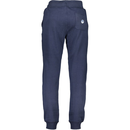 Blue Cotton Men's Trousers