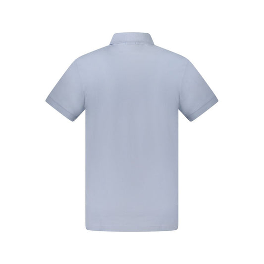Light Blue Cotton Men's Polo