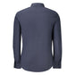 Blue Cotton Men's Shirt