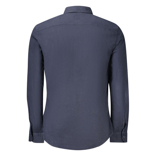 Blue Cotton Men's Shirt