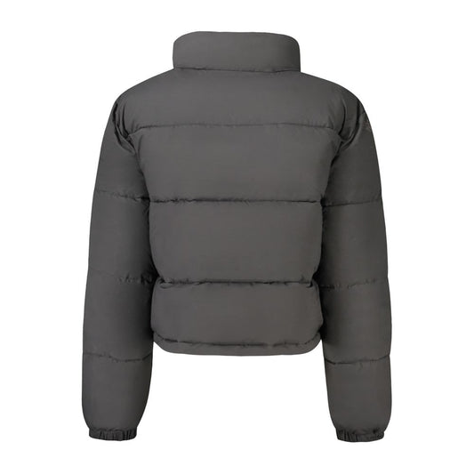 Black Polyester Women Jacket