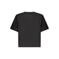 Black Cotton Women T-Shirt