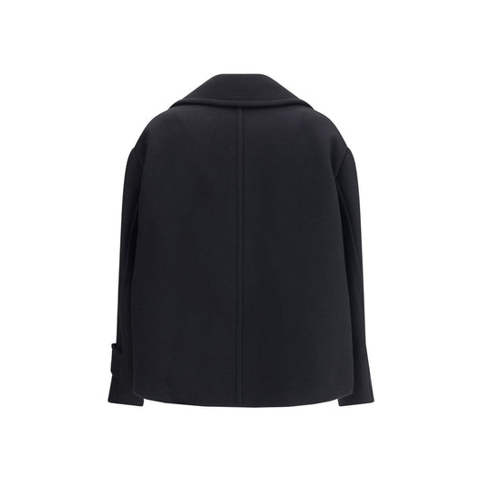 Black Wool Oves Aries Coat