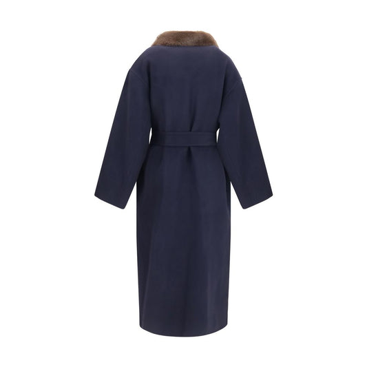 Blue Wool Oves Aries Coat