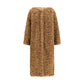 Brown Polyester Coat