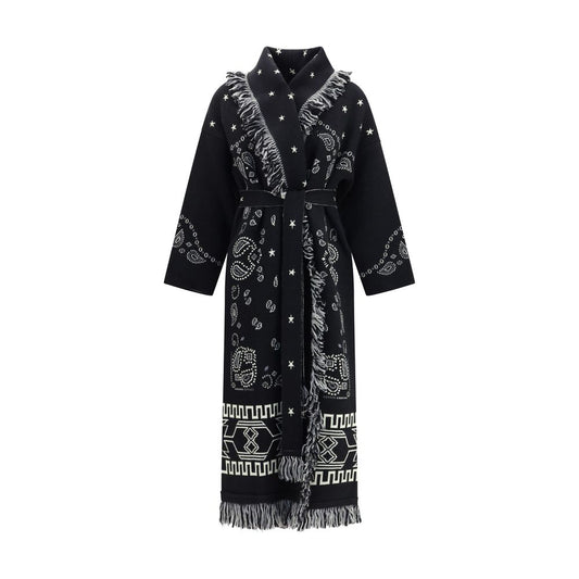 Black Wool Oves Aries Coat