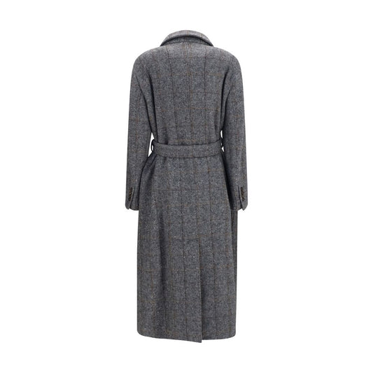 Gray Alpaca Vicugna Pacos Coat