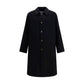 Black Wool Oves Aries Coat