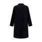 Black Wool Oves Aries Coat
