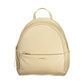 Beige Leather Womens Backpack