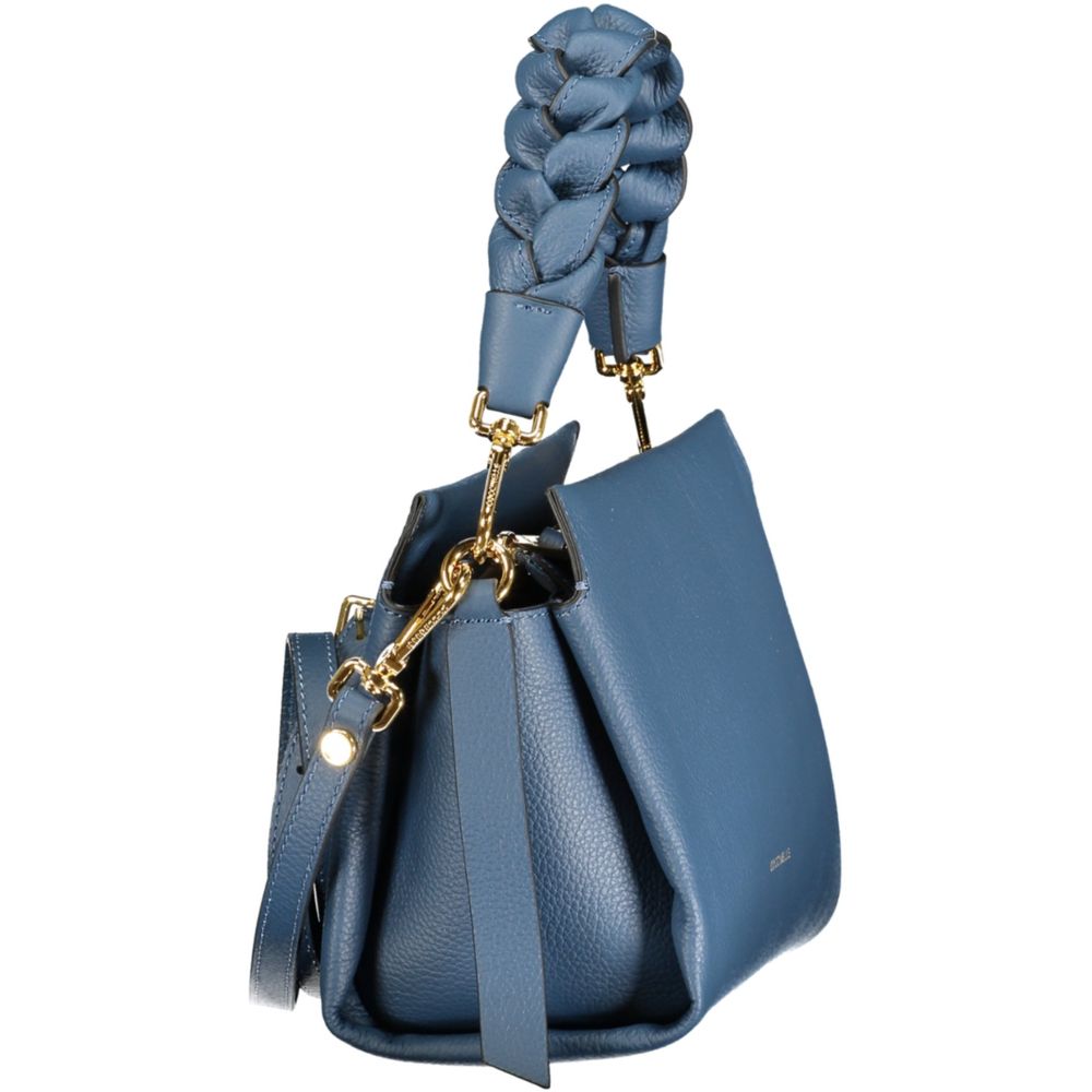 Blue Leather Women Bag