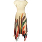 Beige Polyester Women's Dress