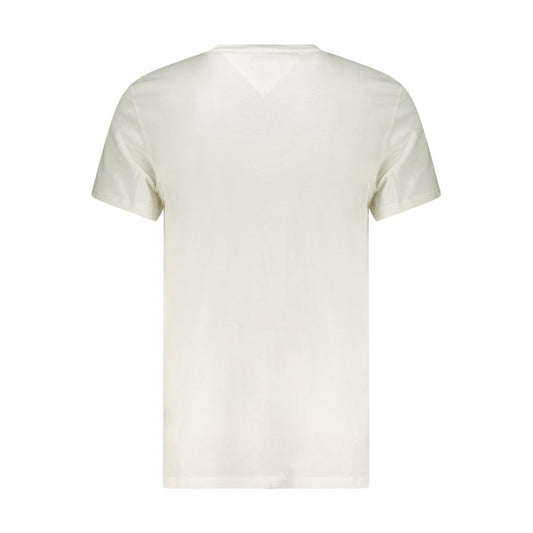 White Cotton Men's T-Shirt
