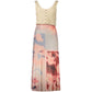 Pink Viscose Women's Dress