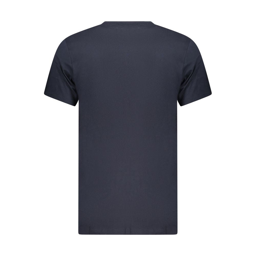 Blue Cotton Men's T-Shirt