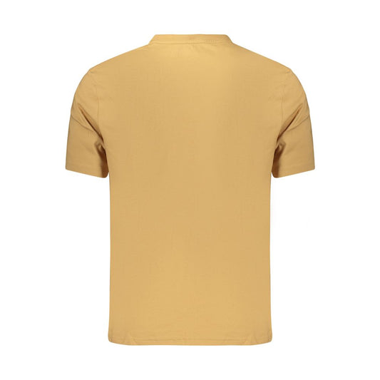 Brown Cotton Men's T-Shirt