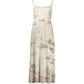 White Polyester Casual Dress