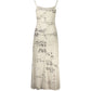 White Polyester Casual Dress