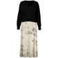 White Polyester Casual Dress