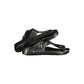 Black Plastic Flip-Flop Sandals