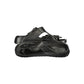Black Plastic Flip-Flop Sandals