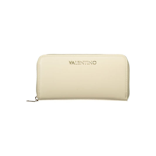Beige Polyurethane Women Wallet