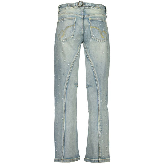 Blue Cotton Jeans Denim