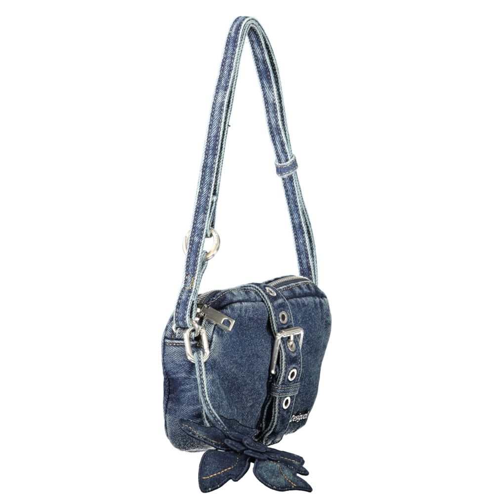 Blue Cotton Handbag