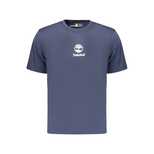 Blue Cotton Men's T-Shirt