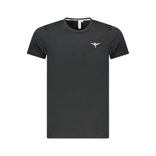 Black Cotton Men's T-Shirt