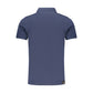 Blue Cotton Men's Polo Shirt