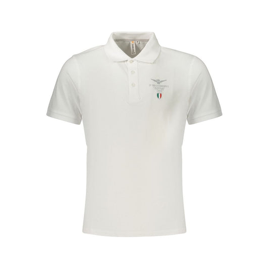 White Cotton Polo Shirt