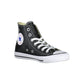 Black Synthetic Athletic Sneakers
