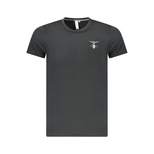 Black Cotton Men's T-Shirt