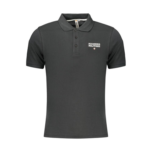 Black Cotton Men's Polo Shirt