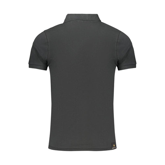Black Cotton Men's Polo Shirt
