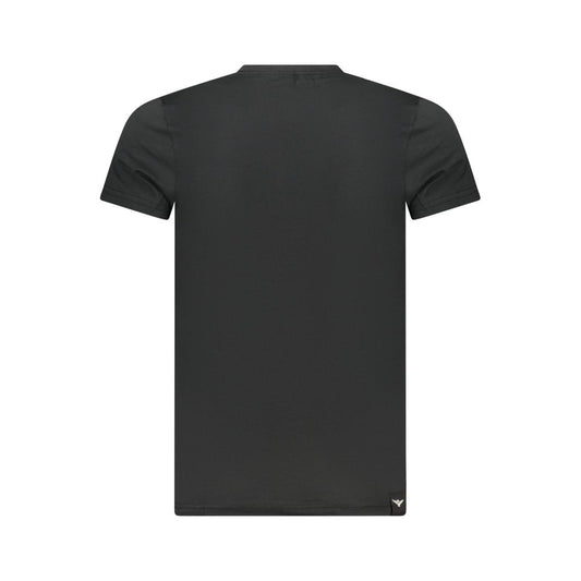 Black Cotton Men's T-Shirt