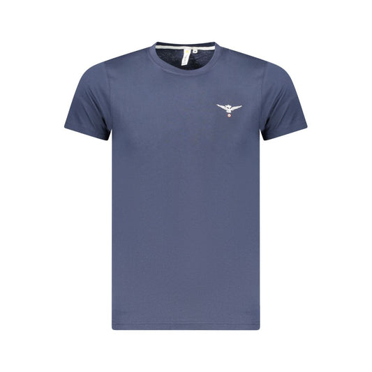 Blue Cotton Men's T-Shirt