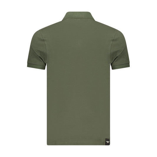Green Cotton Men's Polo