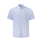 Blue Cotton Shortsleeve Shirt