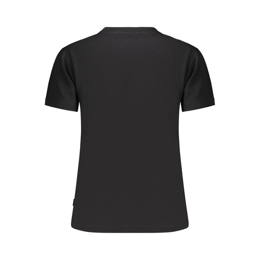 Black Cotton Women's T-Shirt