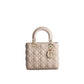 Beige Lamb Leather Shoulder Bag