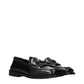 Black Leather Slip-On Loafers