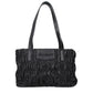 Black Polyester Shoulder Bag