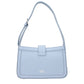 Light Blue Leather Shoulder Bag