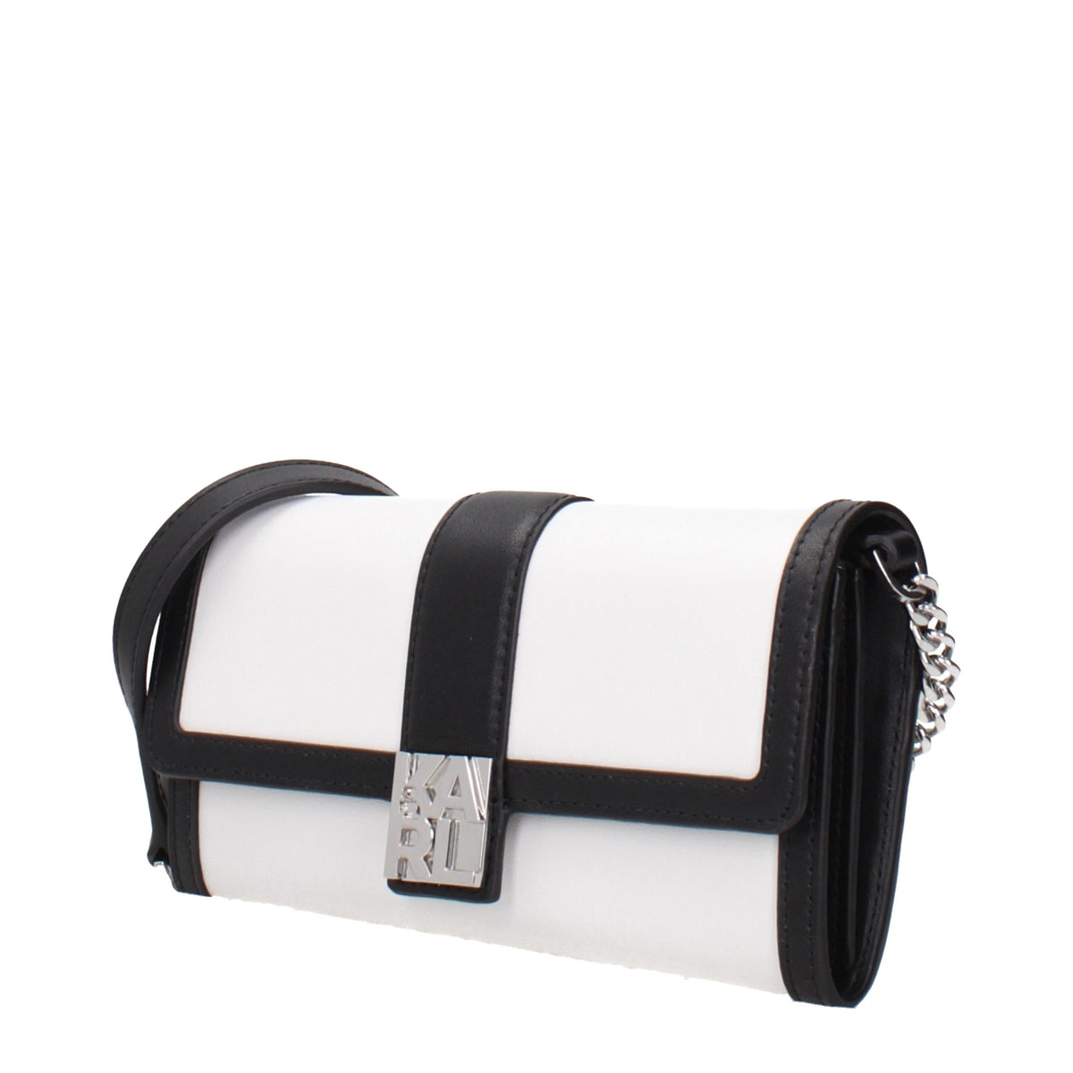 White Leather Clutch Bag
